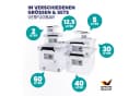 Deuba Aufbewahrungsbox Kunststoff transparent stapelbar mit Deckel Bild 3