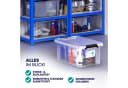 Deuba Aufbewahrungsbox 40L Transparent Kunststoff Stapelbar Bild 3