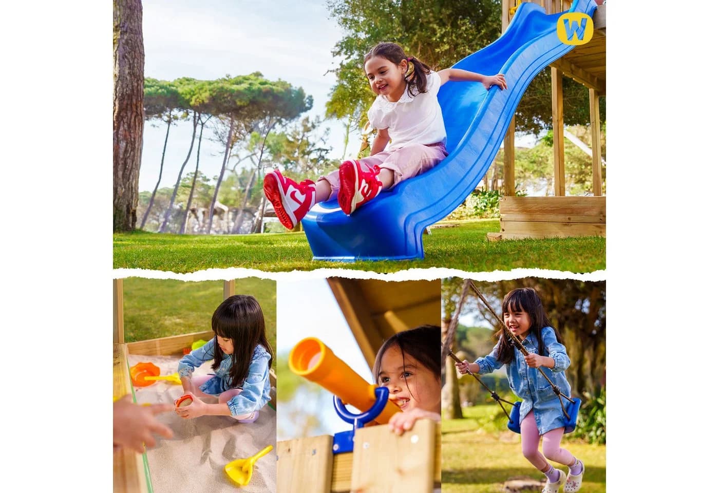 Wickey Spielturm-Spielzeugset Lenkrad für Kinder