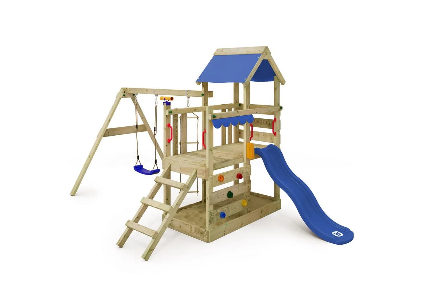 Wickey Spielturm TurboFlyer Klettergerüst mit Rutsche, Schaukel und Sandkasten - Bild 2