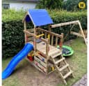 Wickey Spielturm TurboFlyer Klettergerüst mit Rutsche, Schaukel und Sandkasten Bild 5