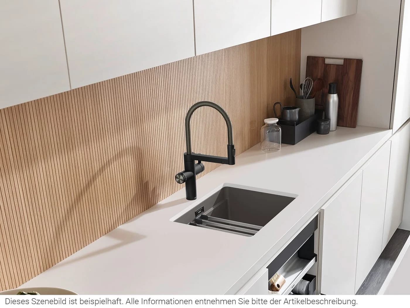 Blanco Choice Icona 6-in-1 Küchenarmatur Schwarz Matt mit Kühl- & CO₂-Einheit - Bild 3