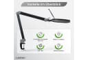 Lumeno Lupenlampe 851X Dimmbar LED 152mm Glaslinse Schwarz Bild 1
