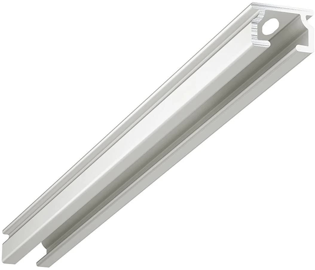 Garduna Gardinenschiene Schleuderschiene eckig 1-läufig Aluminium silber - Bild 5