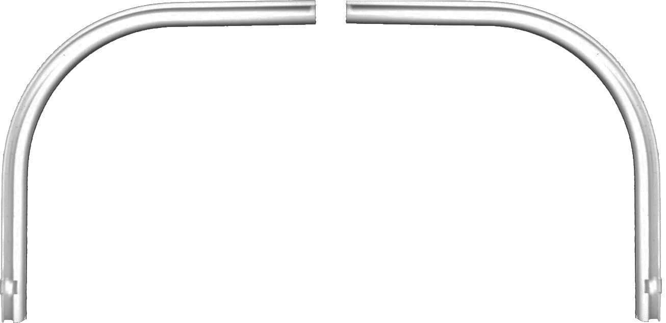 Garduna Gardinenschiene Rundbogen Aluminium Weiss/Silber