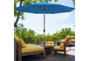 paramondo Sonnenschirm 3,5m rund blau Kurbel Knickbar Anthrazit Bild 5