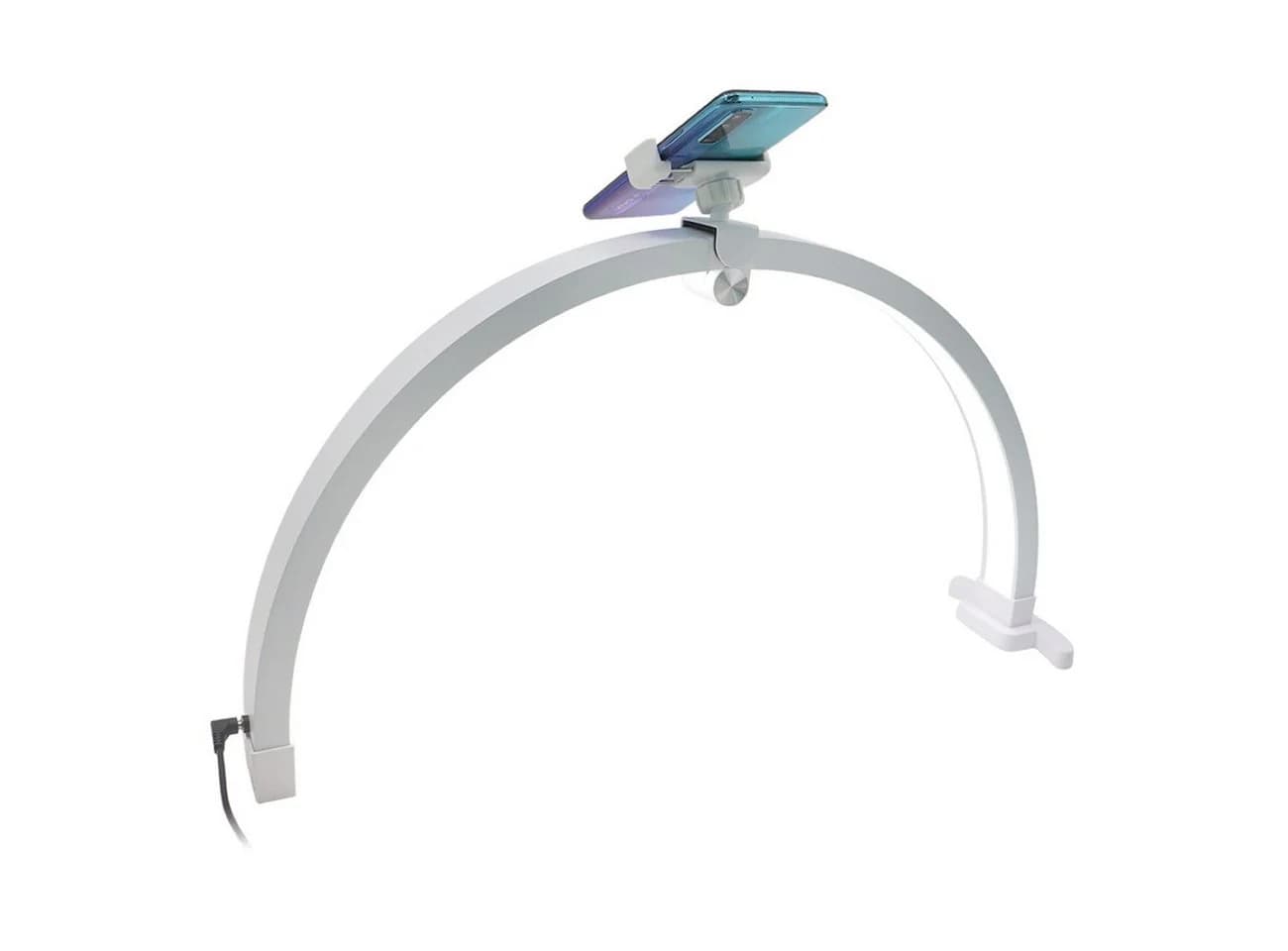 ayex UV-Reflektorlampe Halbmond Beauty Light + Handyhalterung für Nagelkunst und Wimpern - Bild 2