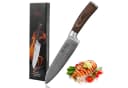 Wakoli Damast Santoku Messer 17cm VG10 Kern Pakkaholzgriff Bild 2