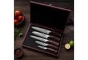 Wakoli Messer-Set Edib 5-tlg. Damastmesser mit Pakkaholzgriff und Holzbox Bild 1