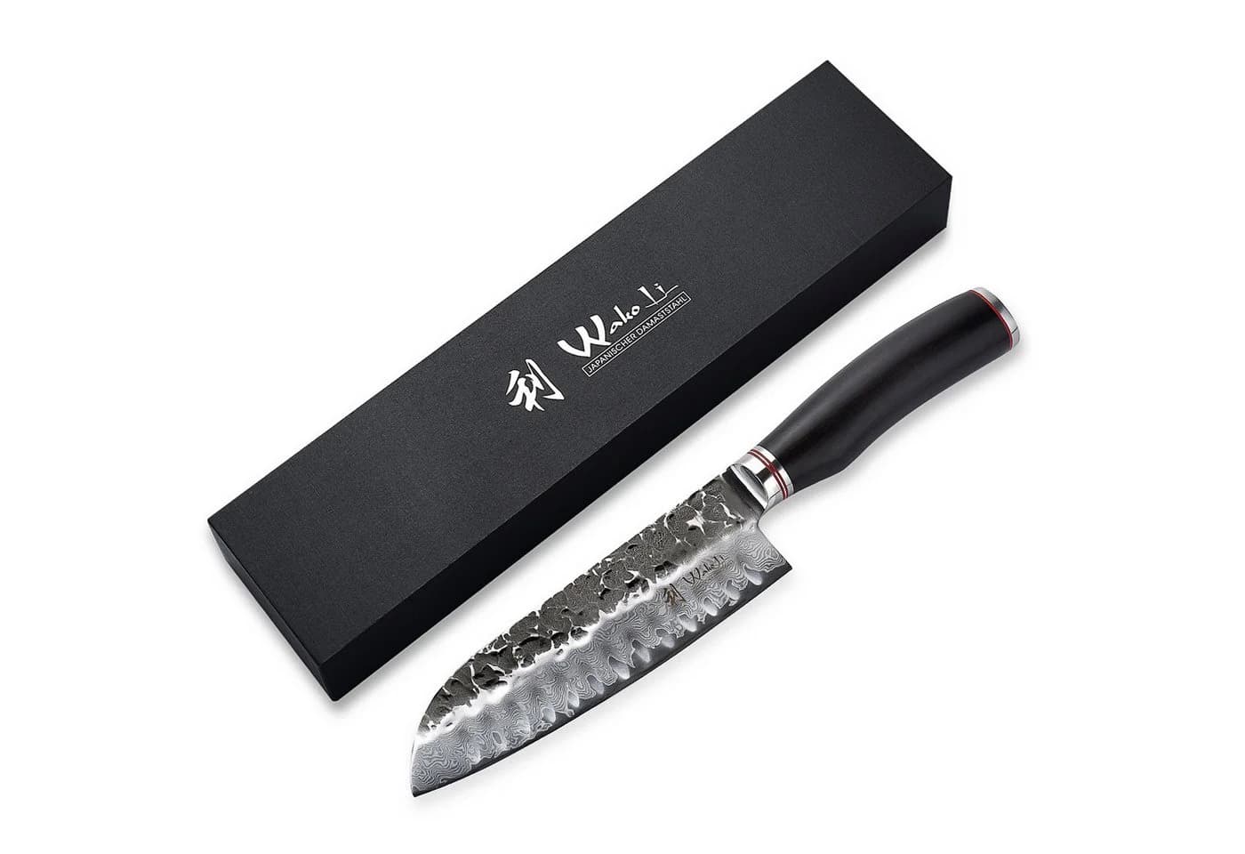 Wakoli Santokumesser EBO Damast 18 cm VG10 Kern Eichenholz