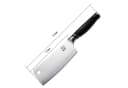 ZAYIKO NAMI Hackmesser 17 cm Edelstahl Klinge Schwarz Bild 3