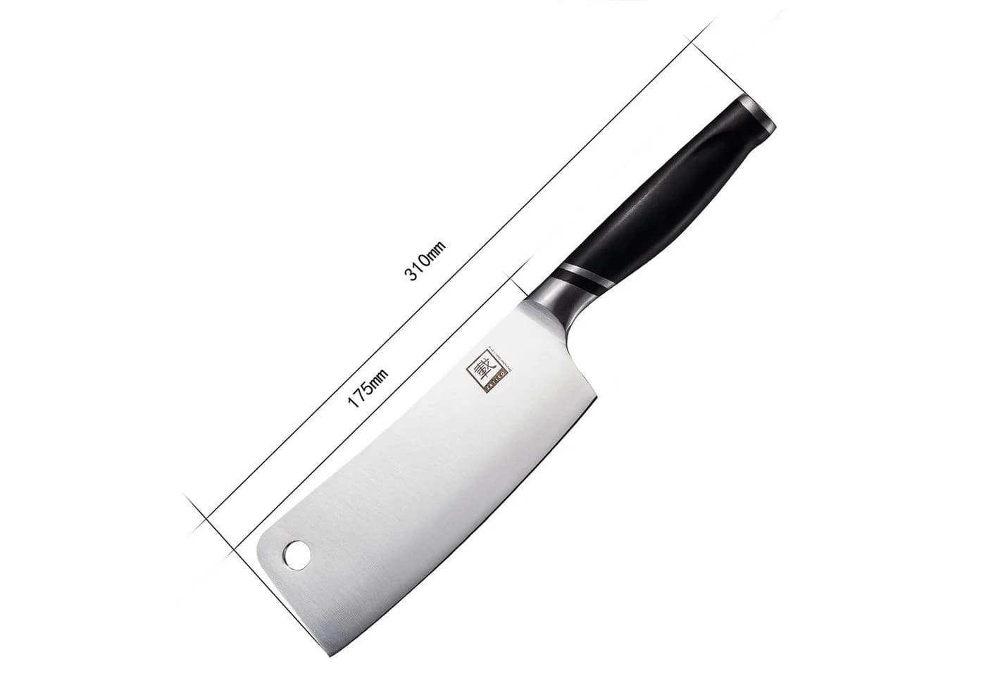ZAYIKO NAMI Hackmesser 17 cm Edelstahl Klinge Schwarz - Bild 3