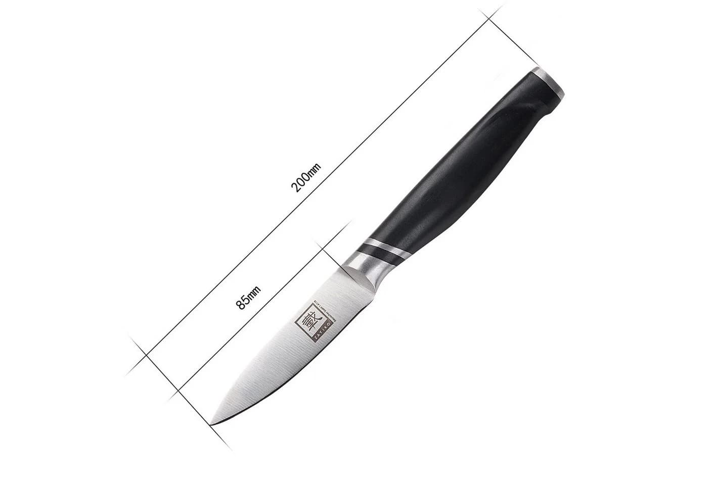 ZAYIKO Gemüsemesser NAMI 8,5 cm Edelstahlklinge mit ABS Griff - Bild 4