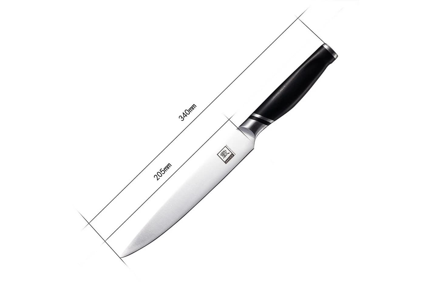 ZAYIKO Tranchiermesser NAMI 20 cm Edelstahl Klinge Schwarz - Bild 4