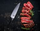 ZAYIKO NAMI Chefmesser 20 cm Edelstahl ABS Griff Schwarz/Silber Bild 1