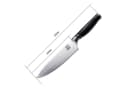 ZAYIKO NAMI Chefmesser 20 cm Edelstahl ABS Griff Schwarz/Silber Bild 4