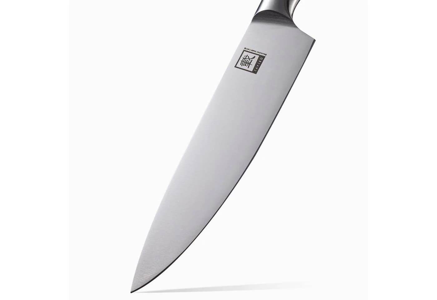 ZAYIKO NAMI Chefmesser 20 cm Edelstahl ABS Griff Schwarz/Silber - Bild 5