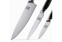 ZAYIKO 3er Küchenmesser-Set Edelstahl Schwarz Bild 4