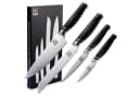 ZAYIKO 4er Küchenmesser-Set Edelstahl ABS Griff Schwarz Bild 2