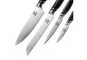 ZAYIKO 4er Küchenmesser-Set Edelstahl ABS Griff Schwarz Bild 4