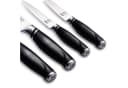 ZAYIKO 4er Küchenmesser-Set Edelstahl ABS Griff Schwarz Bild 5