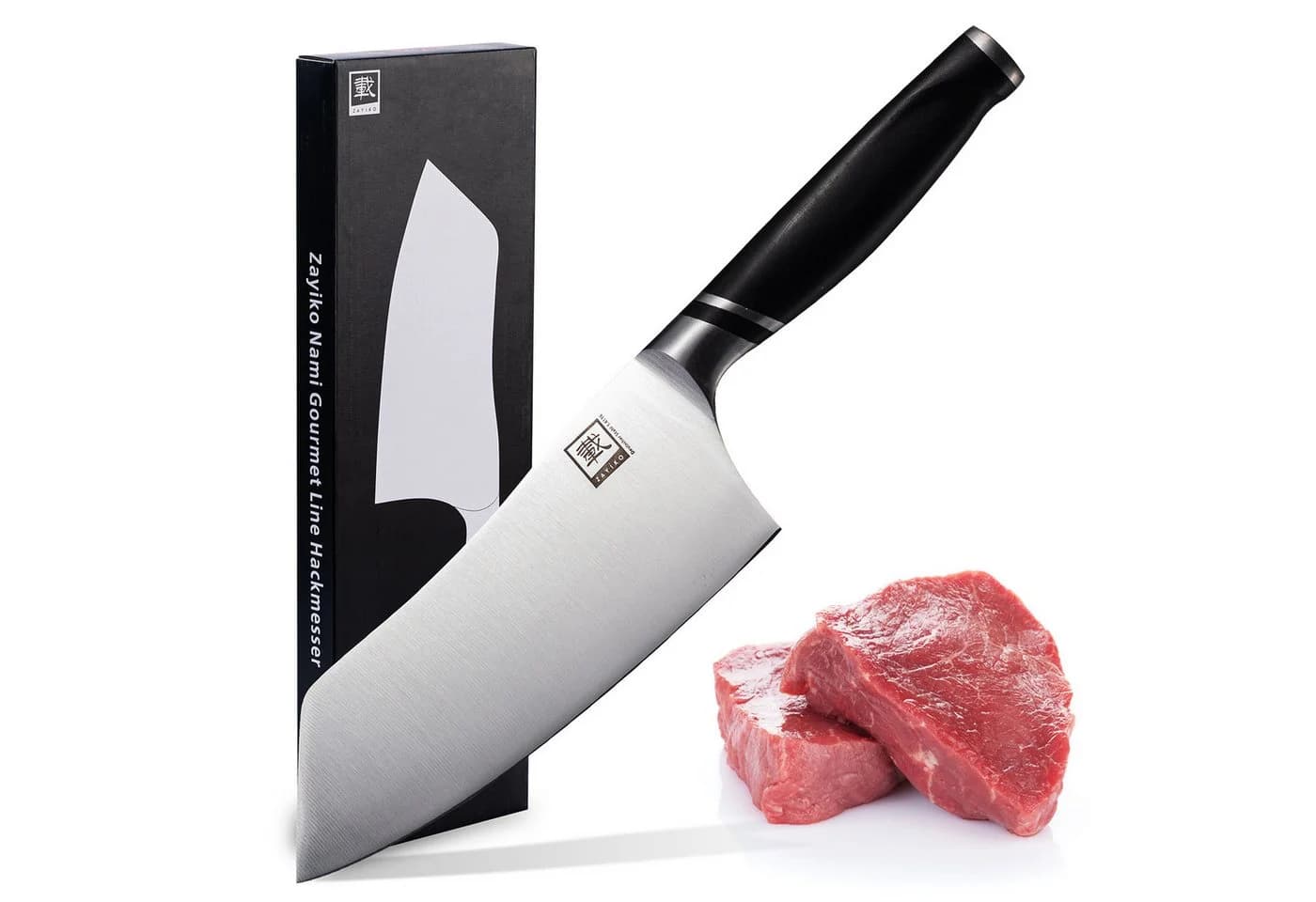 ZAYIKO Asiamesser NAMI Chai Dao 18 cm Edelstahl mit schwarzem ABS-Griff - Bild 2