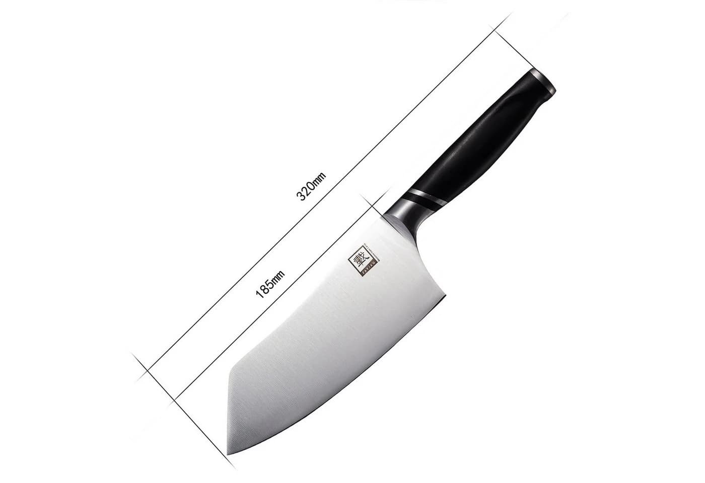ZAYIKO Asiamesser NAMI Chai Dao 18 cm Edelstahl mit schwarzem ABS-Griff - Bild 4