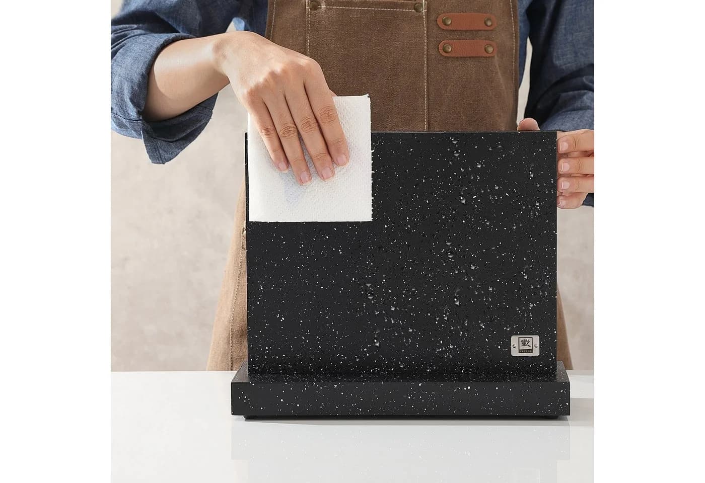 ZAYIKO Magnet-Messerblock Schwarz Marmoroptik - Bild 5