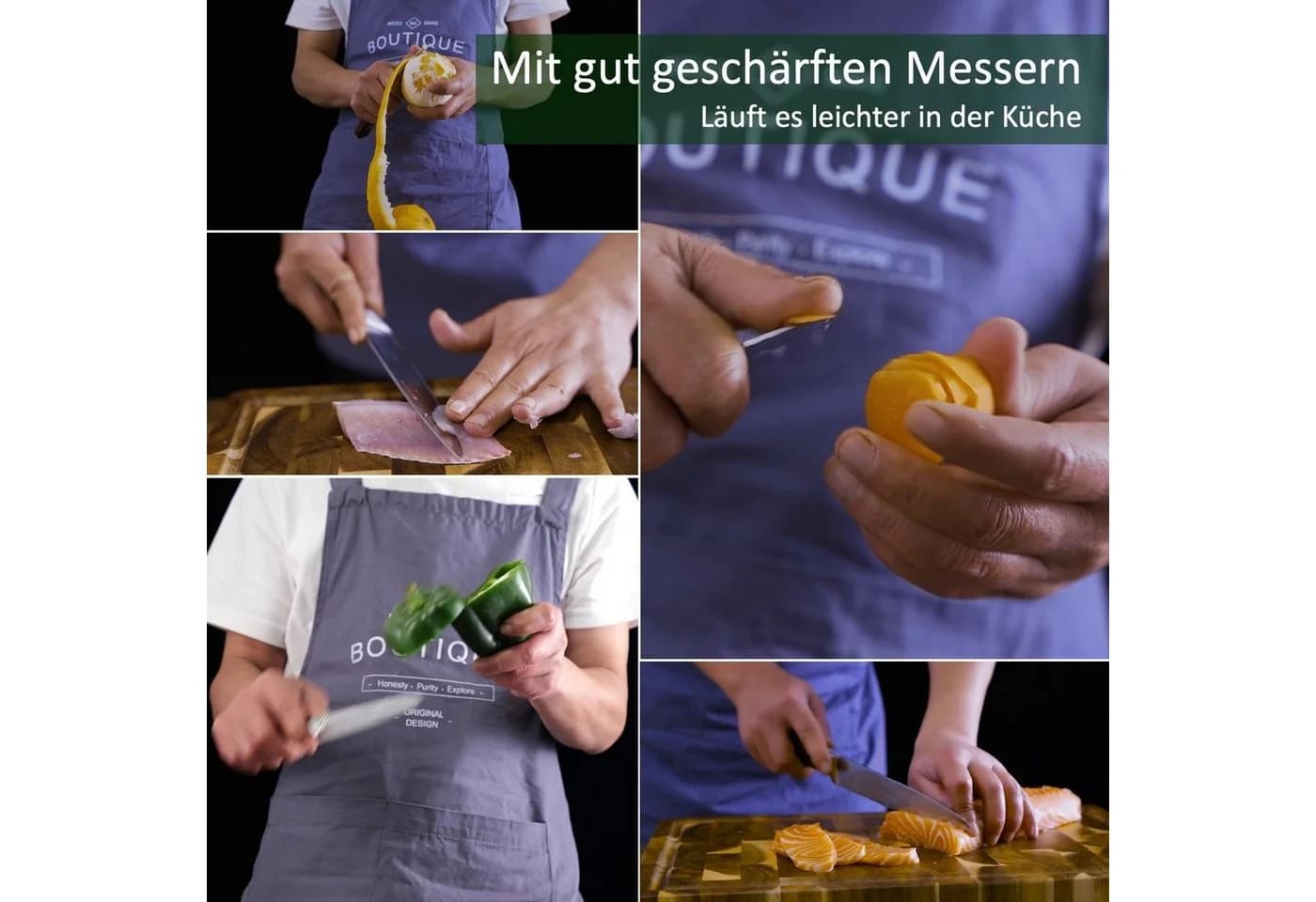 Wakoli Messerschärfer Nass-Wetzstein 1000er/6000er Körnung mit Halterung - Bild 3