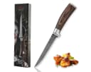 Wakoli Damast Ausbeinmesser EDIB 14,5cm Klinge Pakkaholzgriff Bild 2