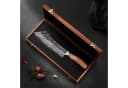 Wakoli Asiamesser Damast Hakata Bocho 22,5cm Klinge Olivenholz Bild 5