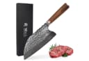 Wakoli Asiamesser Nussbaum Damast Premium Kochmesser 20,5 cm Bild 2