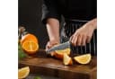 Wakoli Damast Santoku Messer 11cm VG-10 Kern Pakkaholzgriff Braun Bild 3