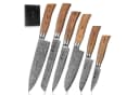 Wakoli Messer-Set Edib Pro 6 Damastmesser Pakkaholzgriffe Bild 2