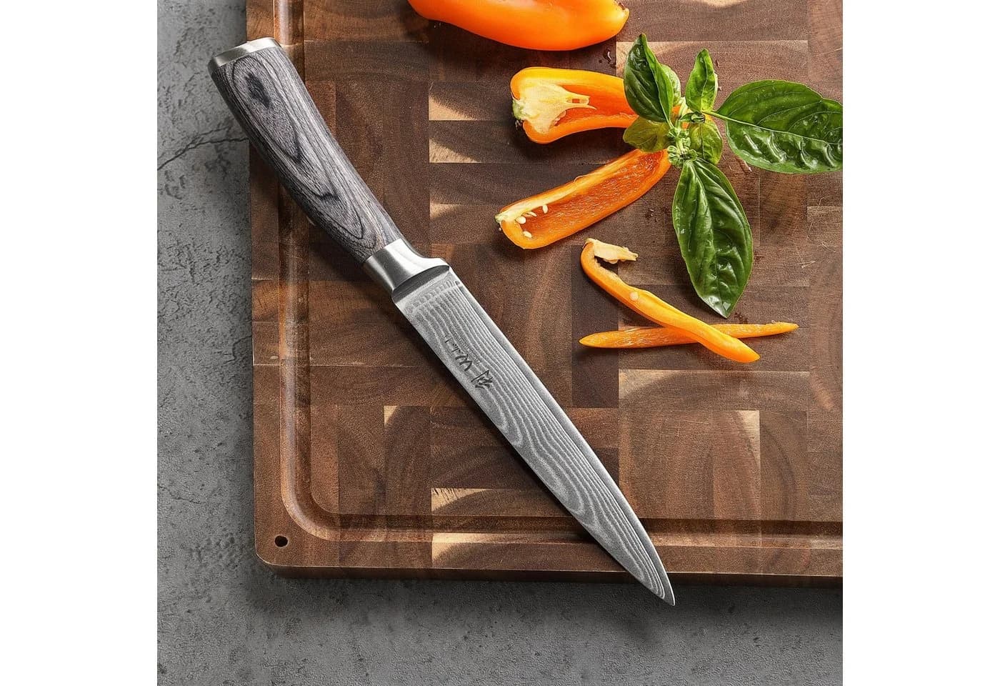 Wakoli 6er Damastmesser-Set EDIS mit Pakkaholzgriffen - Bild 3