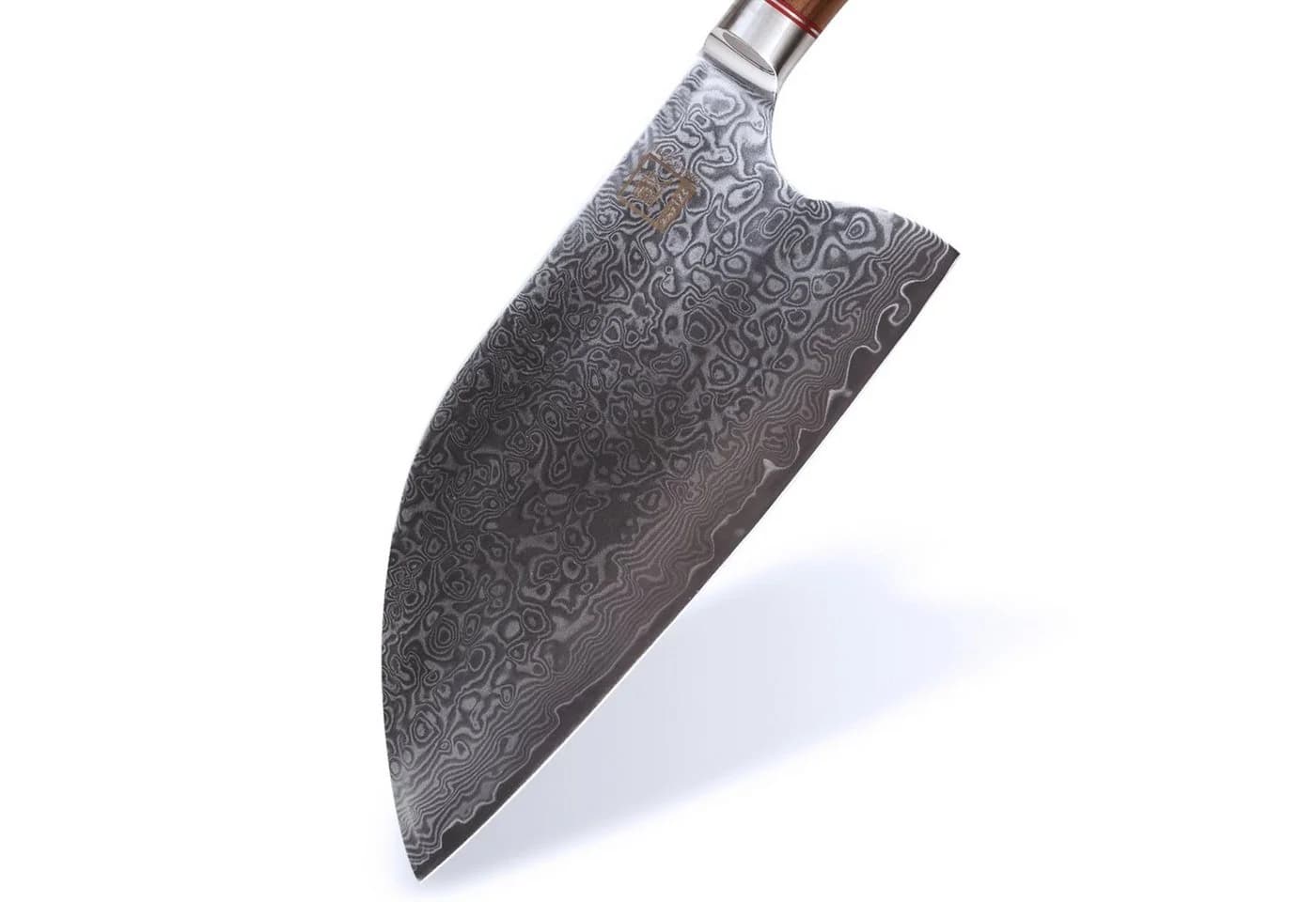 ZAYIKO Asiamesser Kurumi Damast Chai Dao 20 cm Nussbaumgriff - Bild 4