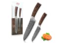 Wakoli Santoku Messer-Set 2-tlg. Damaststahl VG10 Pakkaholz Bild 2