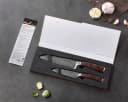 Wakoli Santoku Messer-Set 2-tlg. Damaststahl VG10 Pakkaholz Bild 4
