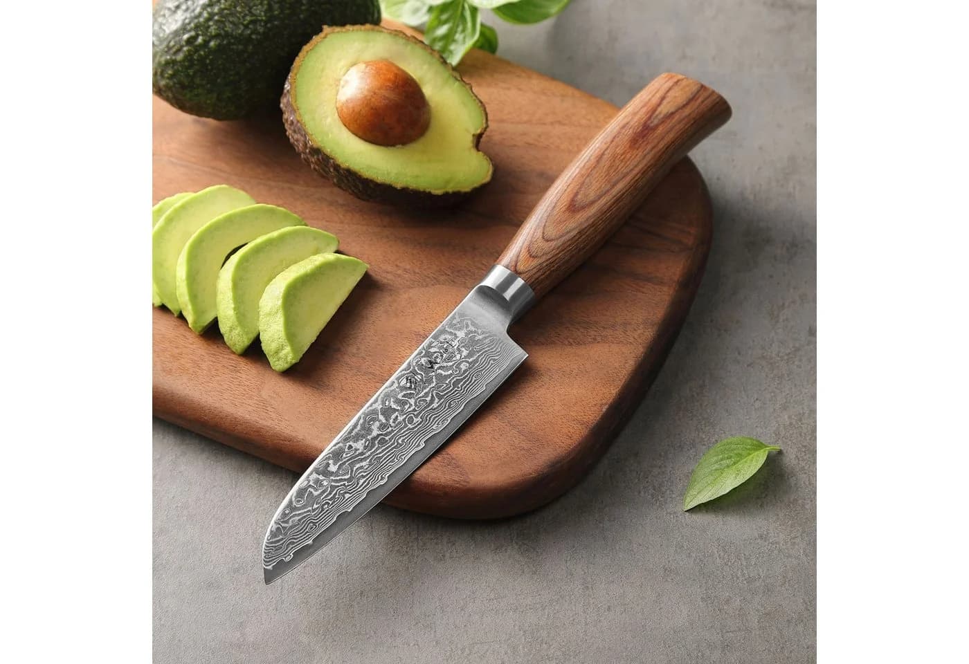 Wakoli Damastmesser Set 2-tlg. Santoku 11 & 16cm Pakkaholzgriffe