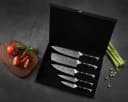 Wakoli Messer-Set Elite Cuisine 5 Damastmesser & Magnetblock Schwarz/Silber Bild 3