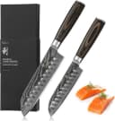 Wakoli 2-tlg. Damast Santoku-Messer-Set mit VG10 Kern & Pakkaholzgriff Bild 2