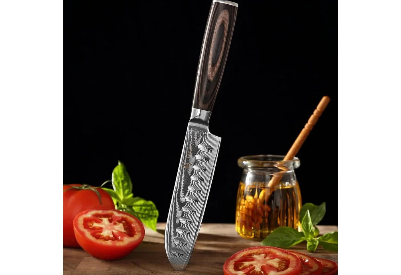 Wakoli 2er Damastmesser-Set EDIB Essentials mit Pakkaholzgriff - Bild 5