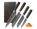 Wakoli 4-tlg. Damastmesser-Set EDIB Essentials mit VG-10 Kern & Pakkaholzgriff Bild 2