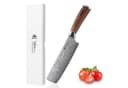 Wakoli Asiamesser EDIB Sakura Damast Nakiri Messer 18 cm Klinge Bild 2