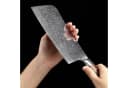 Wakoli Hackmesser EDIB Sakura Damast 18 cm VG-10 Pakkaholz Bild 5