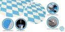 Sensalux Tischläufer Blau Vlies wasserabweisend Bild 1