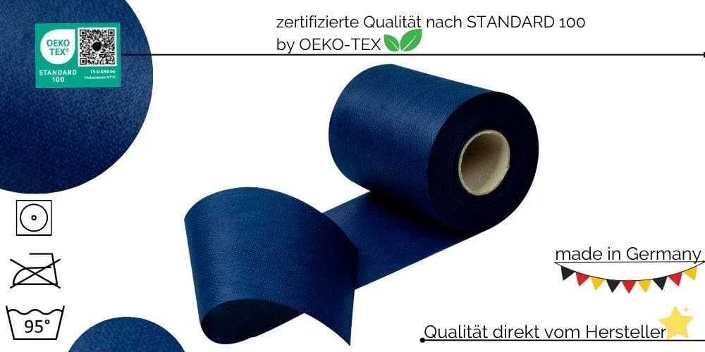 Sensalux Tischläufer Dunkel Blau Vlies Wasserabweisend - Bild 3