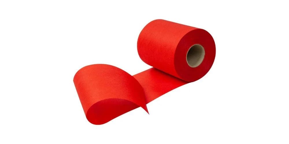 Sensalux Tischläufer Rot Vlies wasserabweisend - Bild 2
