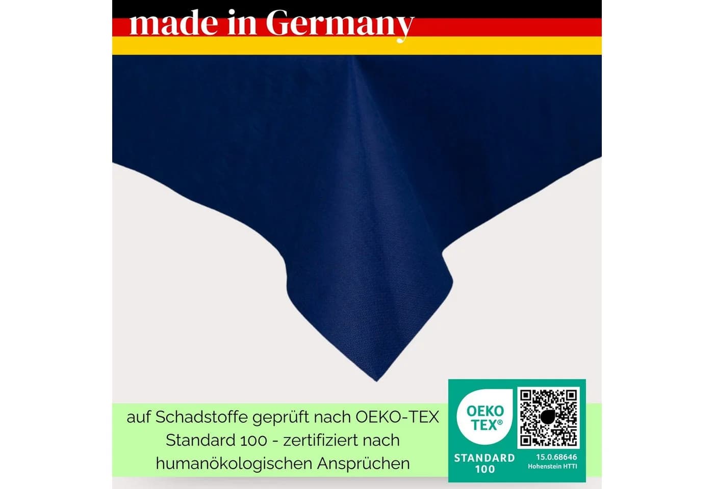 Sensalux Vliestischdecke Schwarz Öko-Tex 100 Lotuseffekt - Bild 3