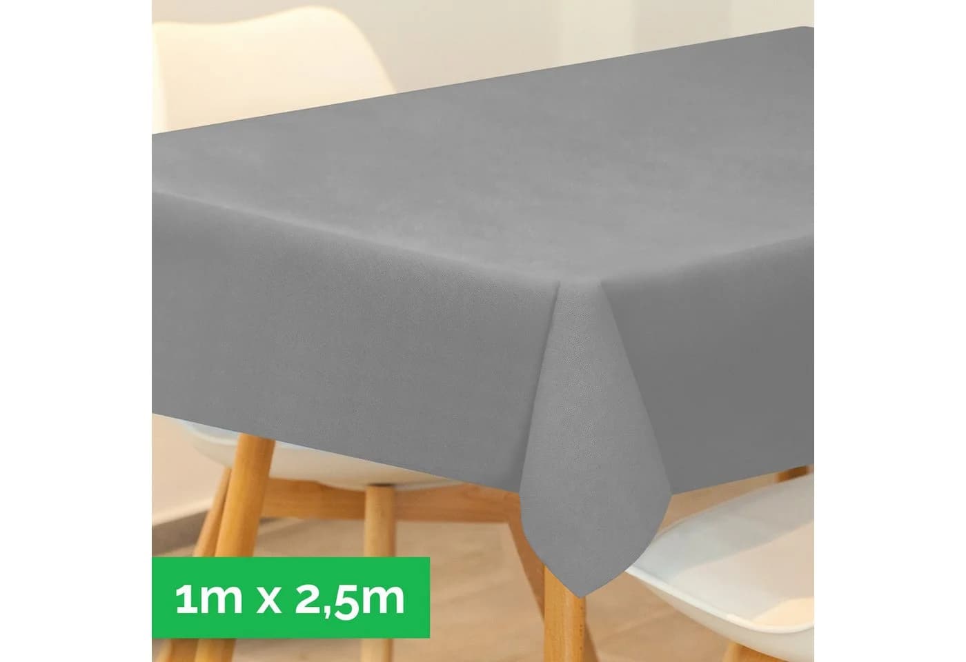 Sensalux Vliestischdecke Grau Lotuseffekt Öko-Tex 100 - Bild 2